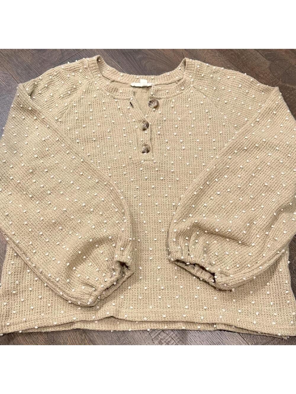 Blu Pepper Women's Tan and Brown Jumper